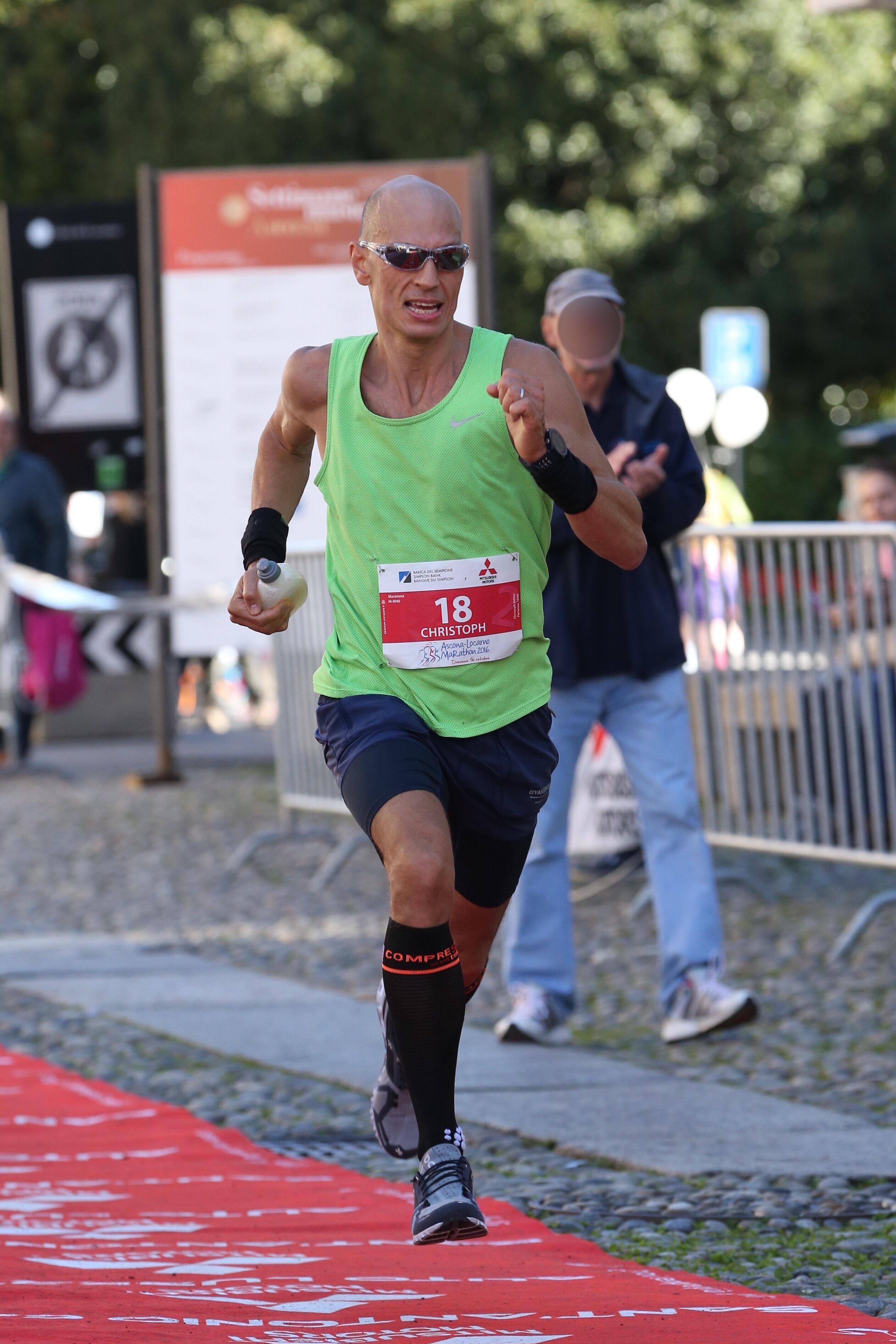 Marathon-Ascona-Locarno 2016 , Zieleinlauf